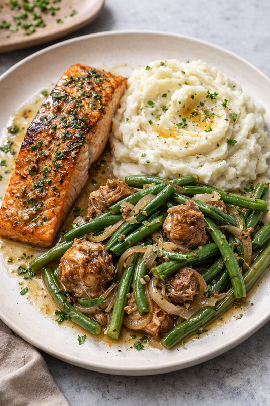 GOLDEN SEARED SALMON ROYALE
